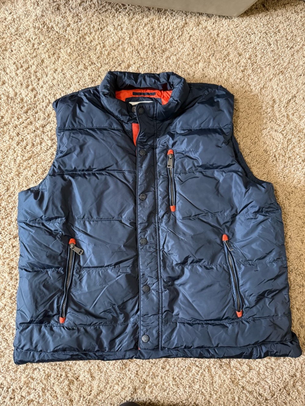 Men’s Blue Orvis Puffer Vest - XL